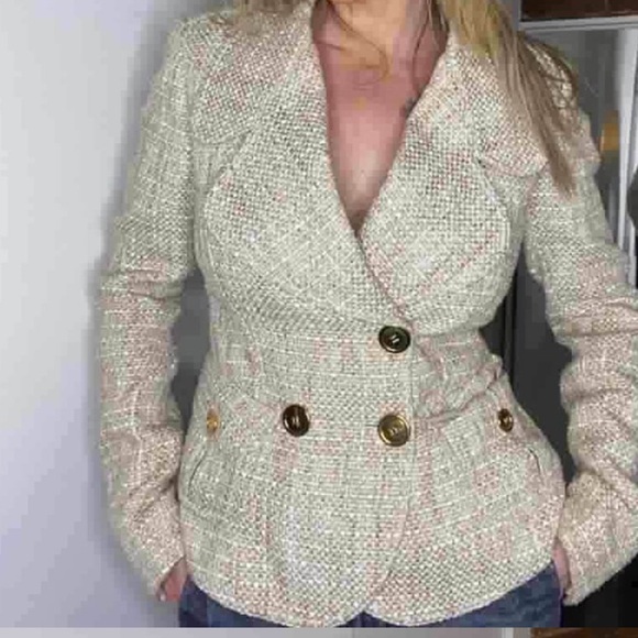 Burberry Vintage Tweed Double Breasted Jacket 40 - Picture 3 of 8